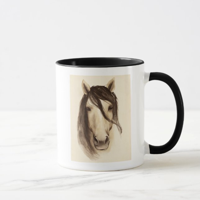 Watercolor Barn Animals | Horse Mug (Right)