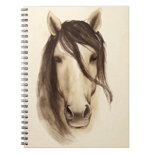 Watercolor Barn Animals   Horse Notebook