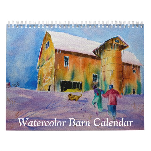 Watercolor Barn Calendar (Cover)