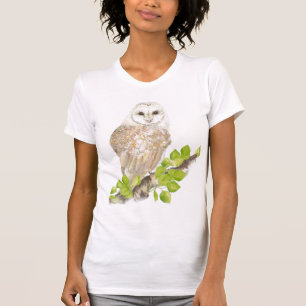Watercolor Barn Owl T-Shirt
