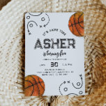 Watercolor Basketball Birthday Invitation<br><div class="desc">Watercolor Basketball Birthday Invitation
Ready to be personalised by you!</div>