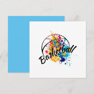 Watercolor Basketball Thank You Card