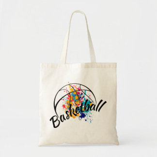 Watercolor Basketball Tote Bag
