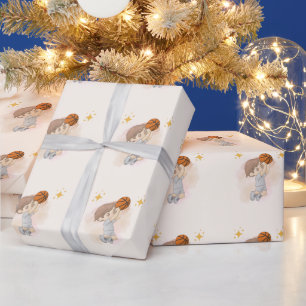 Watercolor Basketball Wrapping Paper