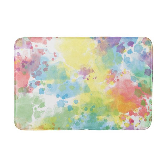 Watercolor Bath Mat (Front)