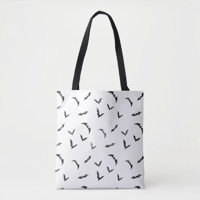 Watercolor Bats Halloween Tote Bag (Front)
