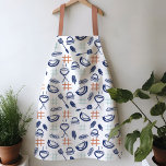 Watercolor BBQ Apron<br><div class="desc">Unique BBQ apron, perfect for grilling in the backyard. Featuring a classic red, white, and blue colour scheme. The watercolor illustrations are hand-drawn with go-to BBQ icons, including a grill, burgers, popsicles, and a nod to the classic check pattern. Makes for a lovely gift or hanging up on your wall...</div>