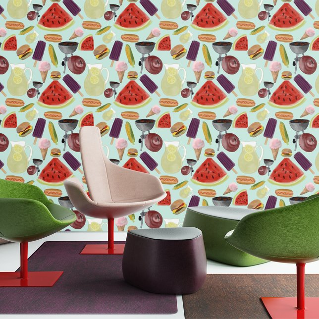 Watercolor BBQ Wallpaper (Creator Uploaded)