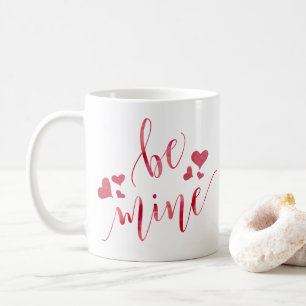 Watercolor Be Mine Valentine's Day Mug