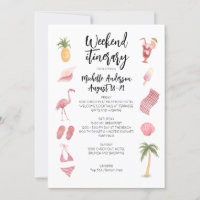 Watercolor Beach Birthday Weekend Itinerary