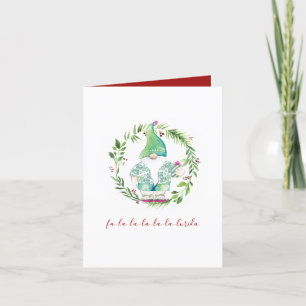 Watercolor Beach Christmas Card