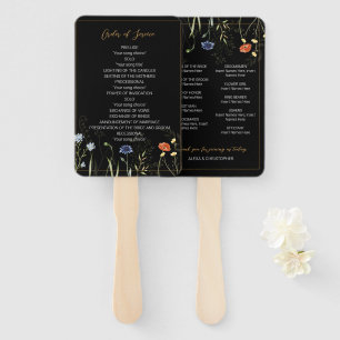 Watercolor Beach, Coastal New England Wedding Hand Fan