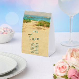 Watercolor Beach Coastal Wedding Destination