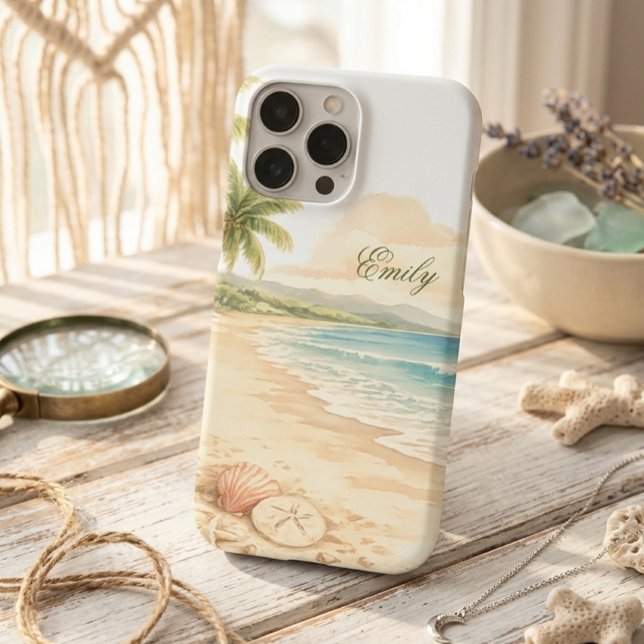 Watercolor Beach Lover Custom Name (Creator Uploaded)