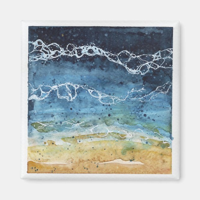 Watercolor Beach Magnet (Front)