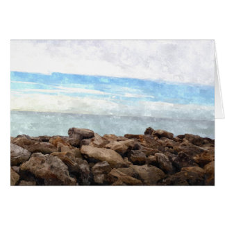 Watercolor Beach Note