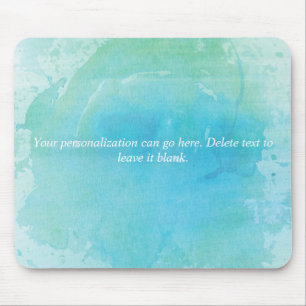 Watercolor Beach Sea Ocean Blue Green Mouse Pad