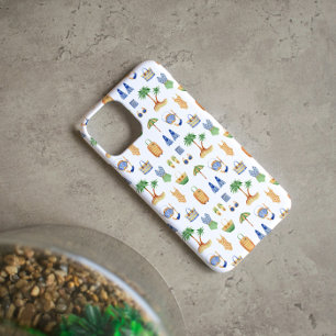 Watercolor Beach Vacation Travel iPhone 16 Plus Case