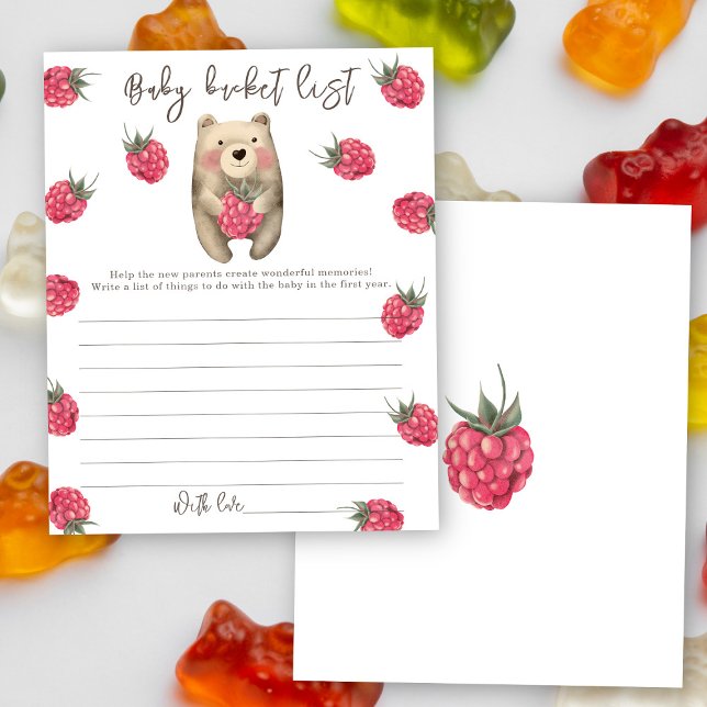 Watercolor bear - Baby bucket list (Creator Uploaded)