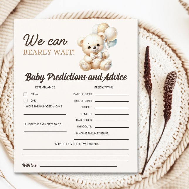 Watercolor Bear for Baby shower boy (Creator Uploaded)