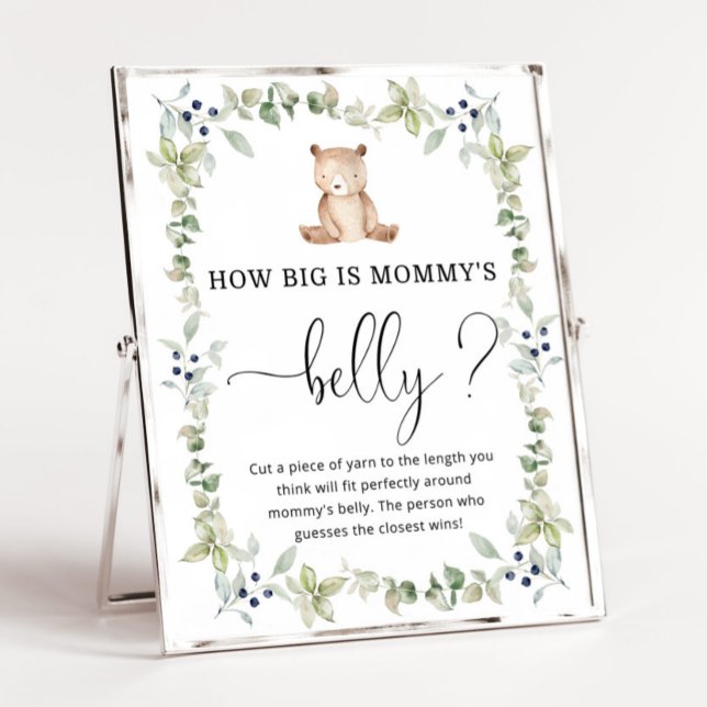 Watercolor bear how big is mommy's belly game poster (Creator Uploaded)