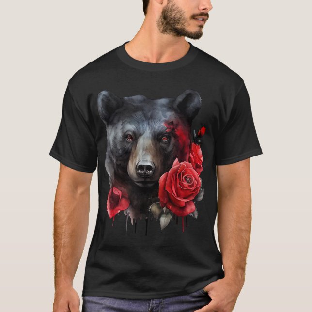 Watercolor Bear Tee Shirt (Front)