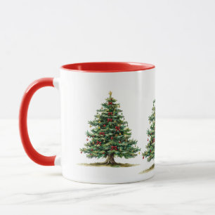 Watercolor Beautiful Christmas Tree Mug