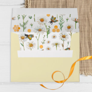 Watercolor Bee Baby Shower  Envelope