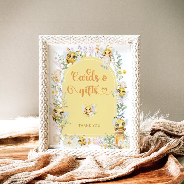 Watercolor Bee Cards and Gifts Poster (Creator Uploaded)