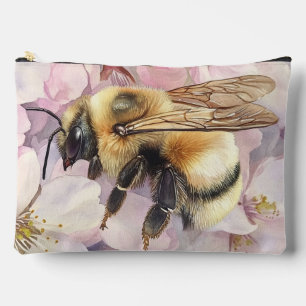Watercolor Bee Cosmetic Bag