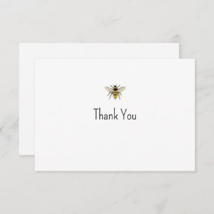 Watercolor Bee Note Card