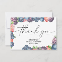 Watercolor berries - thank you