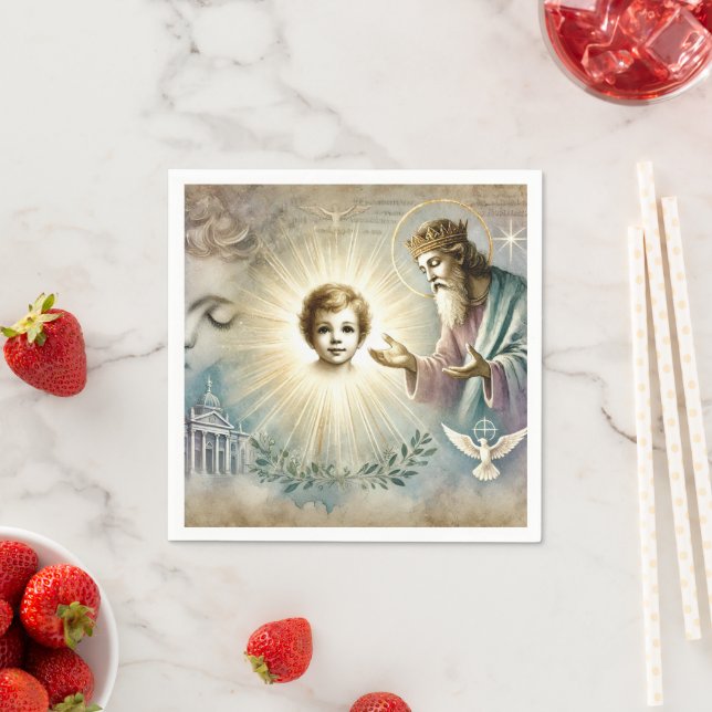 Watercolor Biblical Prophecy of Jesus Decoupage Napkin (Insitu)