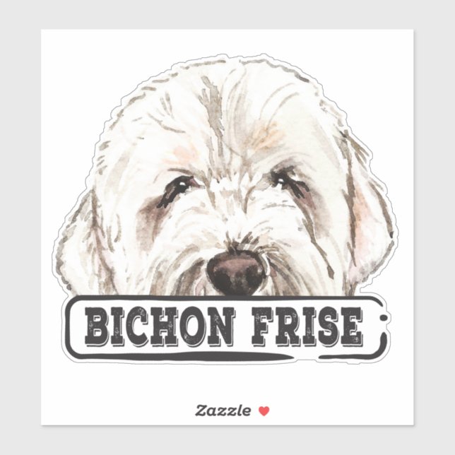 Watercolor Bichon Frise (Sheet)