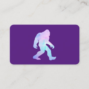 Watercolor Bigfoot Business Card
