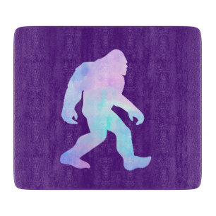 Watercolor Bigfoot Cutting Board