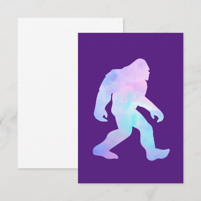 Watercolor Bigfoot       Enclosure Card (Front/Back)