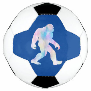 Watercolor Bigfoot Football