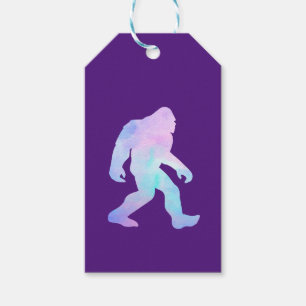 Watercolor Bigfoot Gift Tags