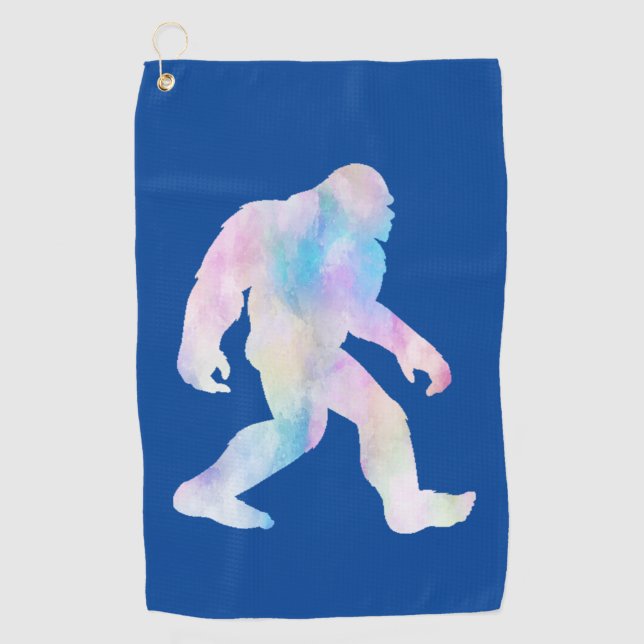 Watercolor Bigfoot            Golf Towel (Front)