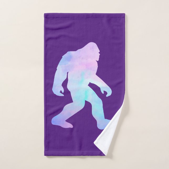 Watercolor Bigfoot       Hand Towel (Hand Towel)