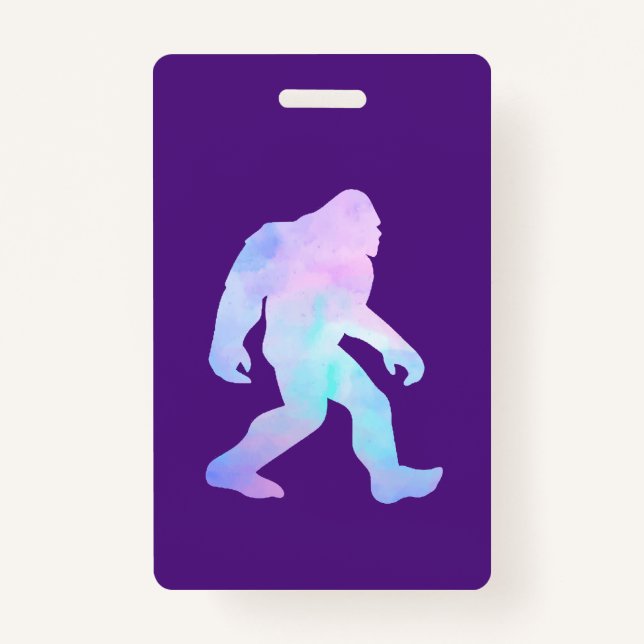 Watercolor Bigfoot       ID Badge (Front)