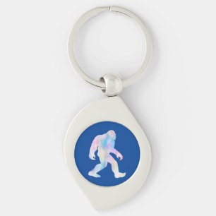 Watercolor Bigfoot Key Ring