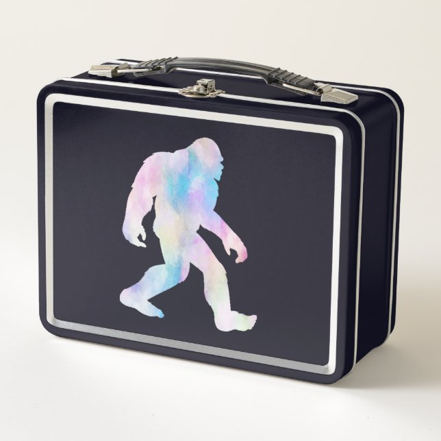 Watercolor Bigfoot            Metal Lunch Box (Front)