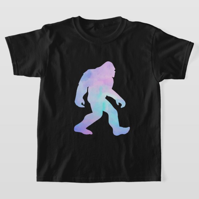 Watercolor Bigfoot      T-Shirt (Laydown)