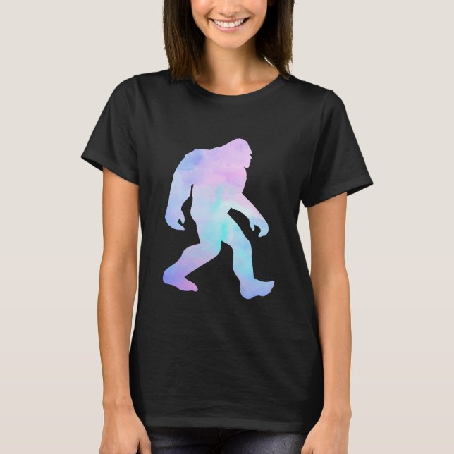 Watercolor Bigfoot  T-Shirt (Front)