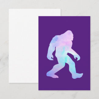 Watercolor Bigfoot      Thank You Card