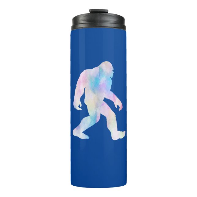 Watercolor Bigfoot            Thermal Tumbler (Front)
