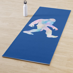 Watercolor Bigfoot Yoga Mat