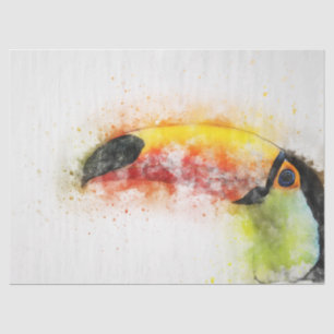 Watercolor Bird  7 Decoupage Wall Art Tissue Paper